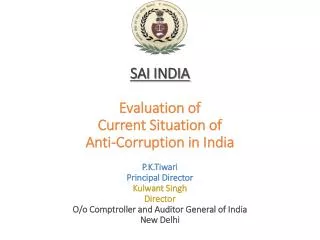 Evaluation of Current Situation of Anti-Money Laundering in India