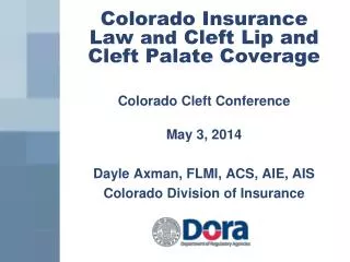 Colorado Insurance Law and Cleft Lip and Cleft Palate Coverage