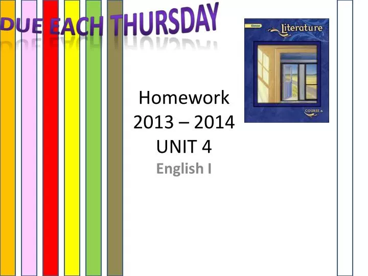 homework 2013 2014 unit 4