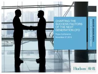 Charting the success factors of the next generation cfo