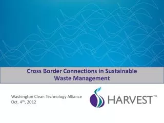 Cross Border Connections in Sustainable Waste Management