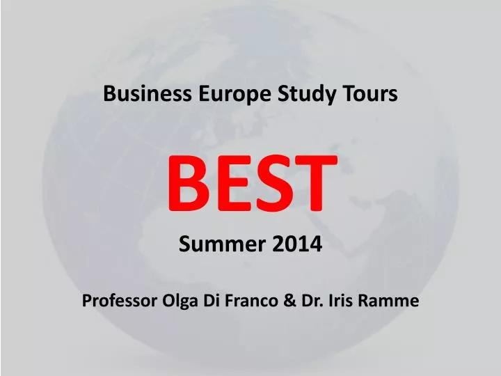 business europe study tours best