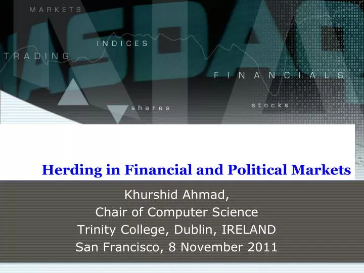 herding in financial and political markets