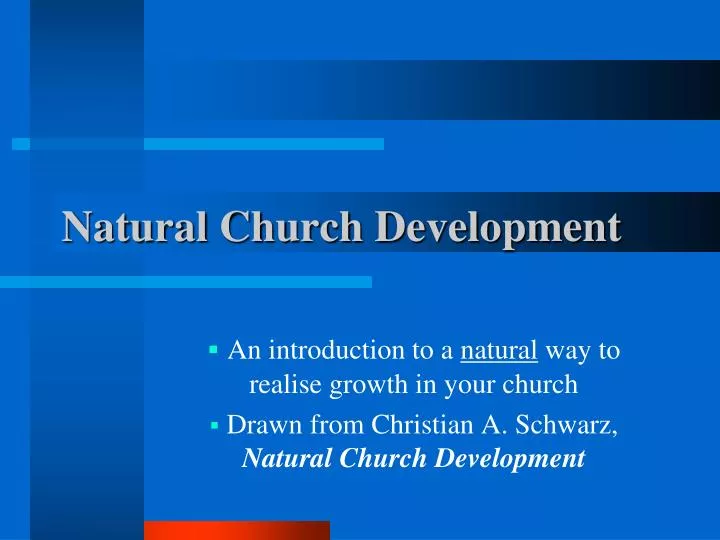 natural church development