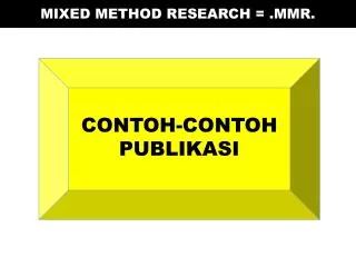 MIXED METHOD RESEARCH = .MMR .