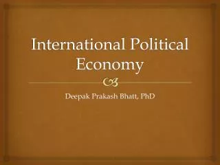 International Political Economy