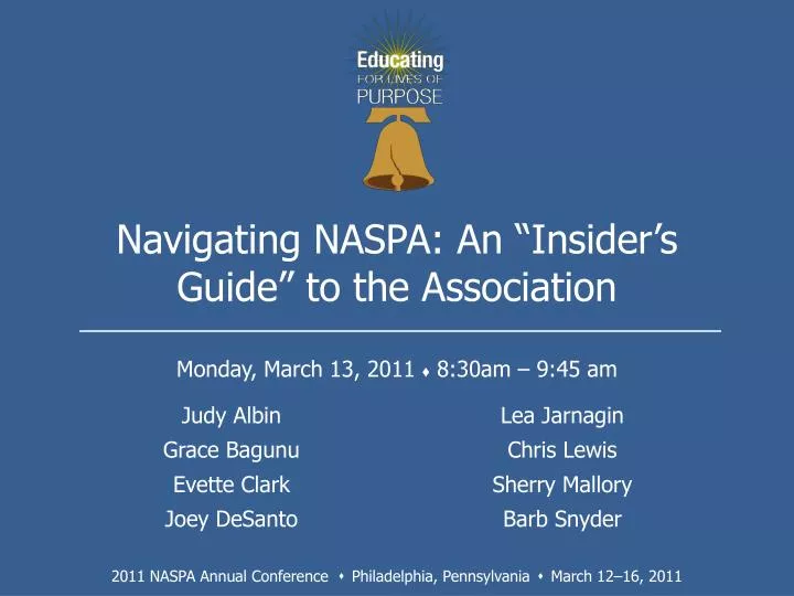 navigating naspa an insider s guide to the association
