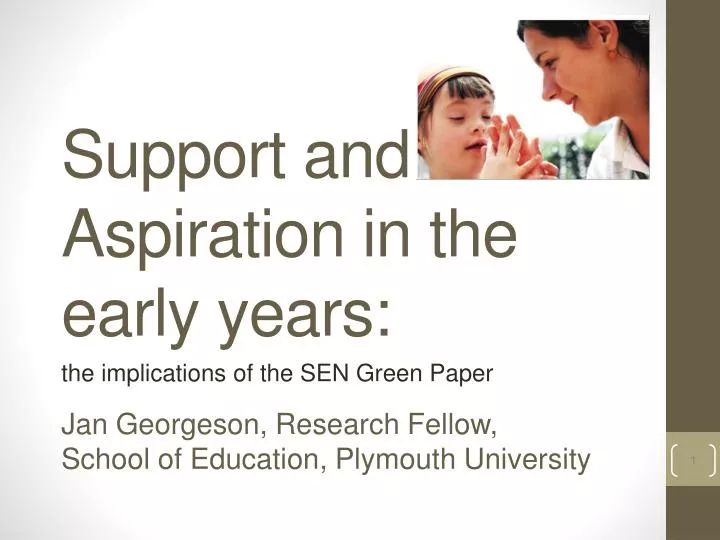 support and aspiration in the early years
