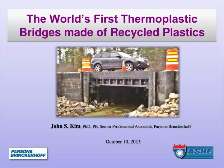 the world s first thermoplastic bridges made of recycled plastics