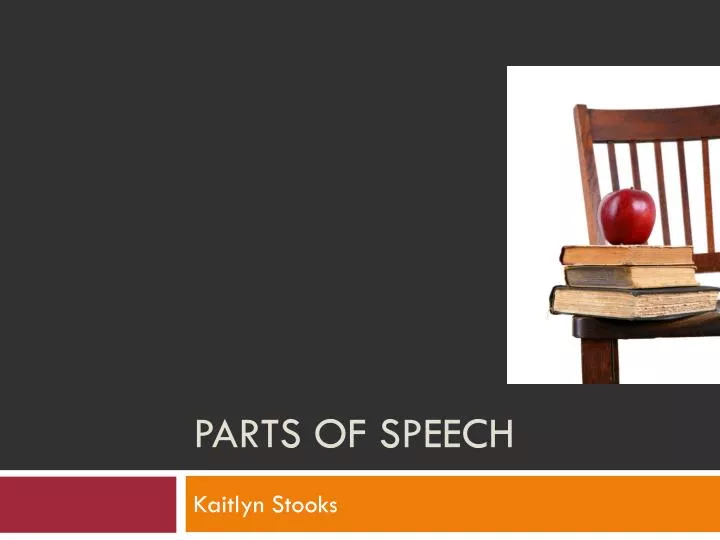 parts of speech