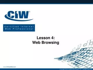 Lesson 4: Web Browsing