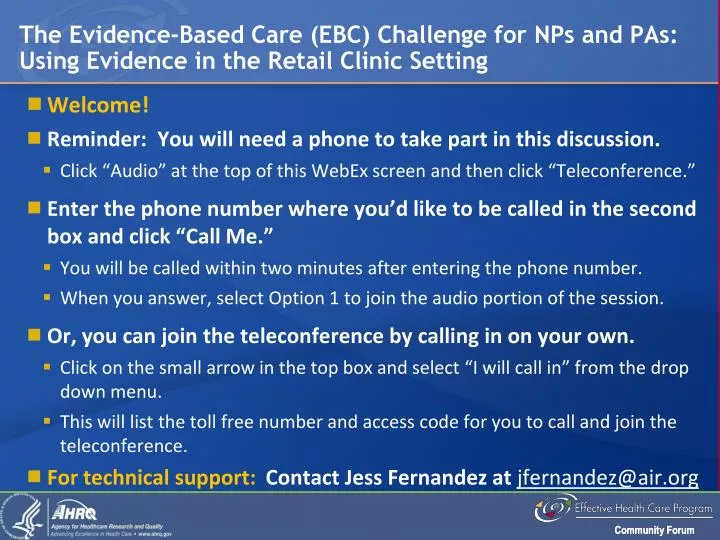 the evidence based care ebc challenge for nps and pas using evidence in the retail clinic setting