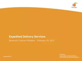 Expedited Delivery Services