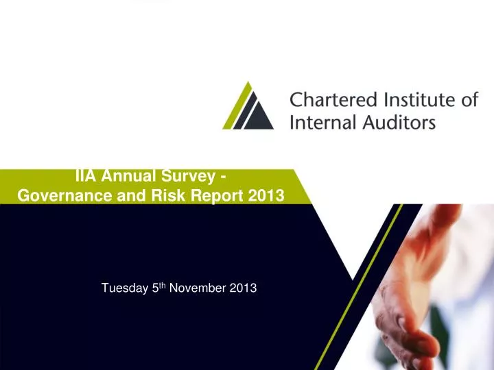 iia annual survey governance and risk report 2013