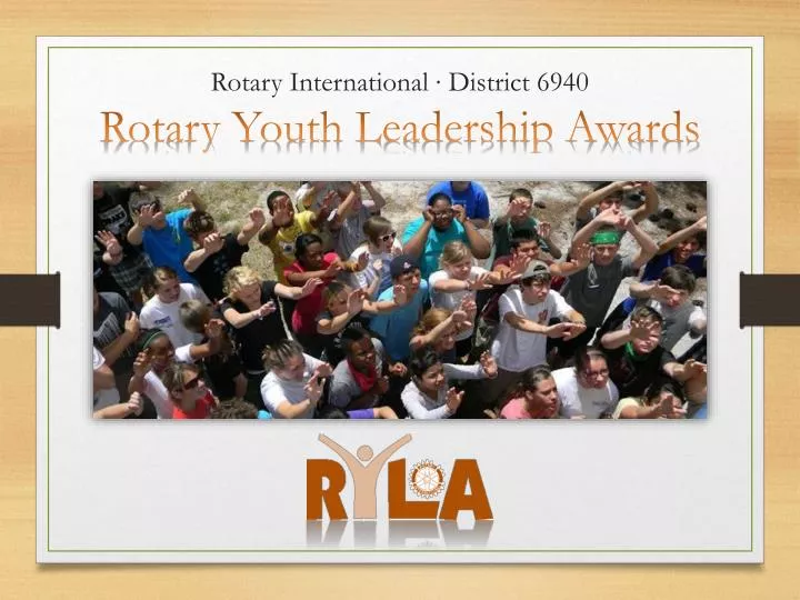 rotary international district 6940 rotary youth leadership awards