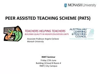 PEER ASSISTED TEACHING SCHEME (PATS)