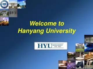 Welcome to Hanyang University