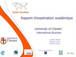 rapport d expatriation acad mique