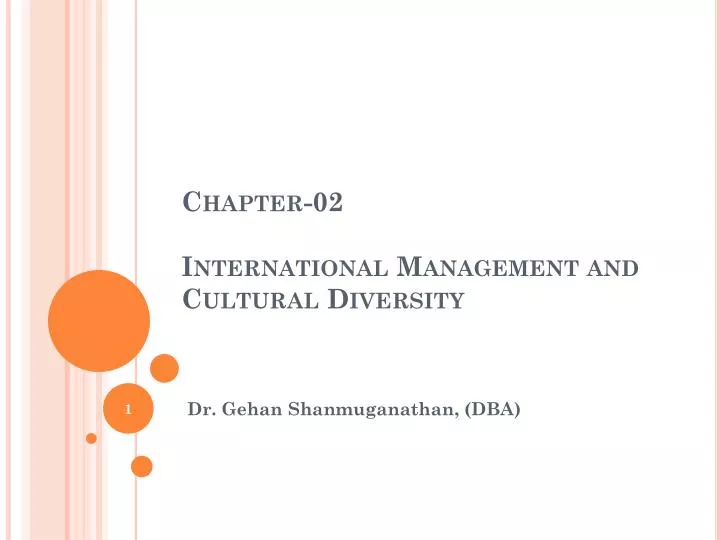 chapter 02 international management and cultural diversity