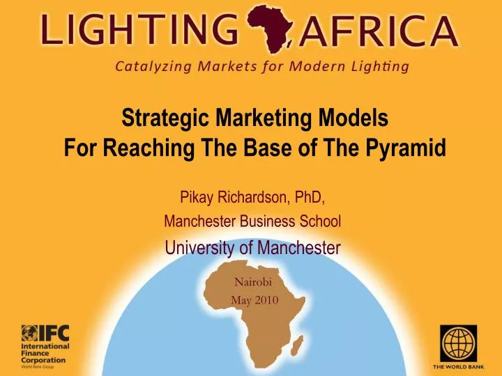 strategic marketing models for reaching the base of the pyramid