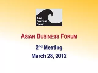 Asian Business Forum