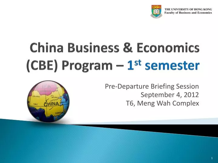 china business economics cbe program 1 st semester