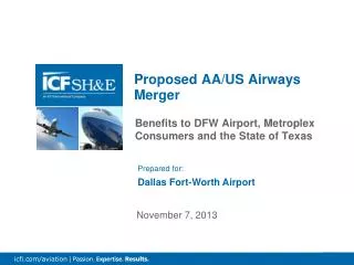 Proposed AA/US Airways Merger