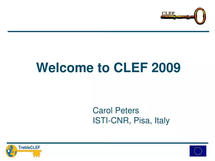 welcome to clef 2009