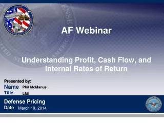 AF Webinar Understanding Profit, Cash Flow, and Internal Rates of Return