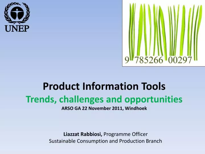product information tools trends challenges and opportunities arso ga 22 november 2011 windhoek