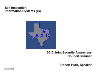 Self Inspection Information Systems (IS)