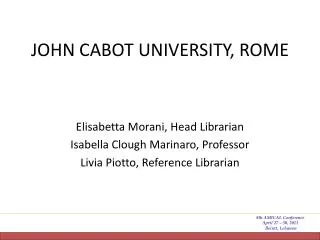 John Cabot University, Rome