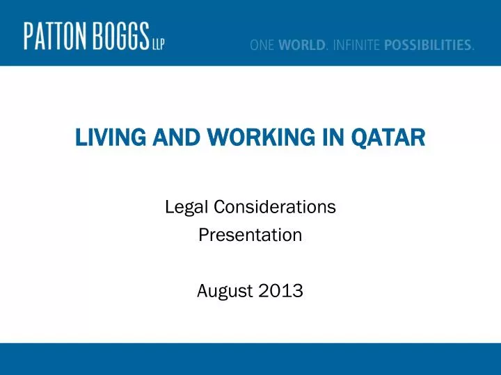 living and working in qatar