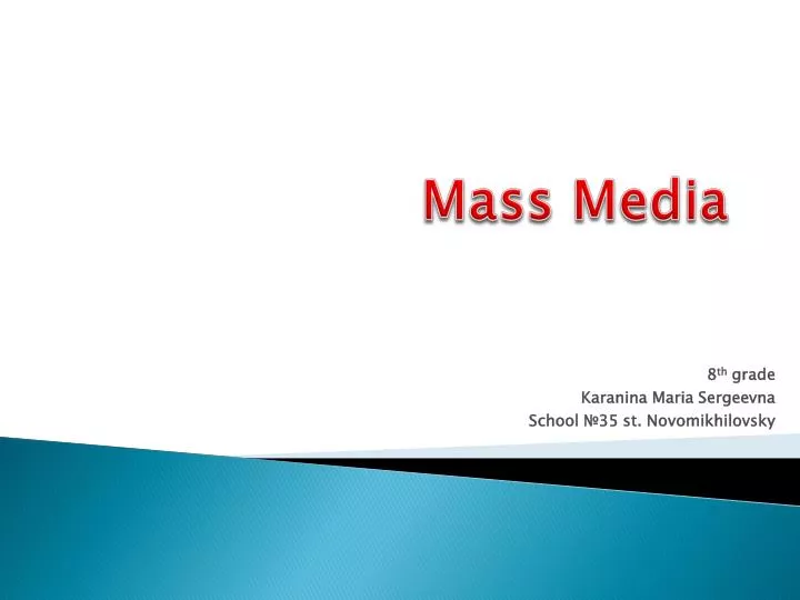 mass media