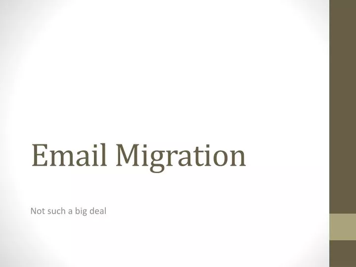 email migration