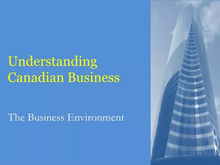 understanding canadian business