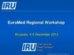 EuroMed Regional Workshop - slide 1