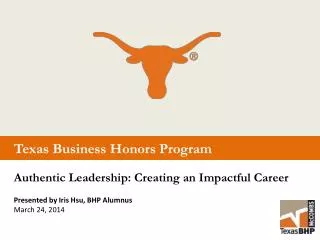 Texas Business Honors Program