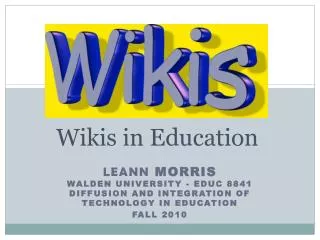 Wikis in Education