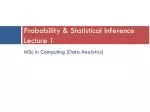 Probability &amp; Statistical Inference Lecture 1 - slide 1