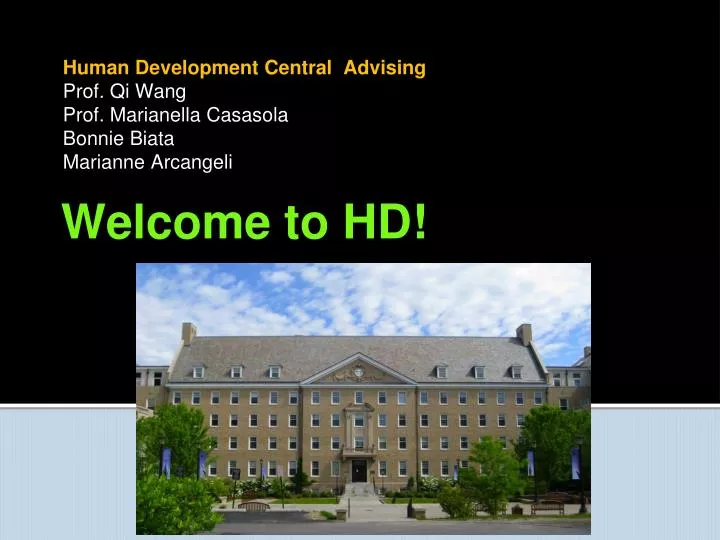 welcome to hd