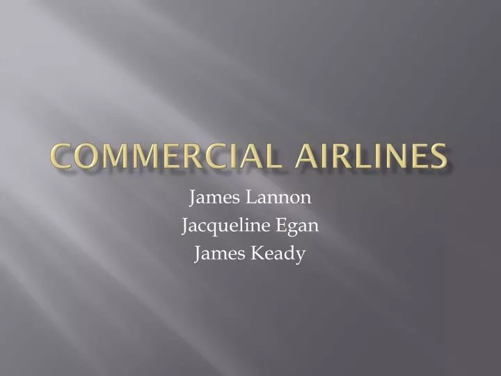 commercial airlines
