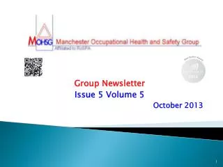 Group Newsletter Issue 5 Volume 5 October 2013