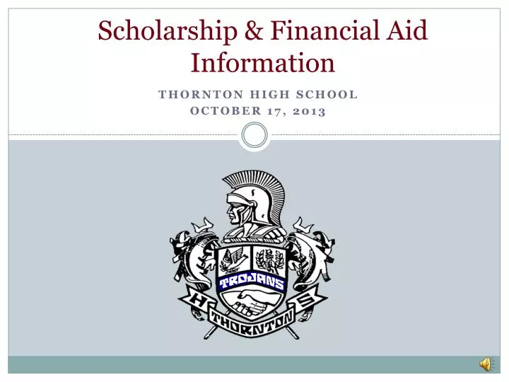 scholarship financial aid information