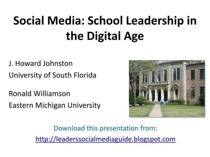social media school leadership in the digital age