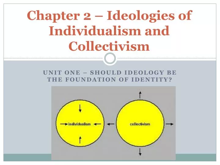 chapter 2 ideologies of individualism and collectivism