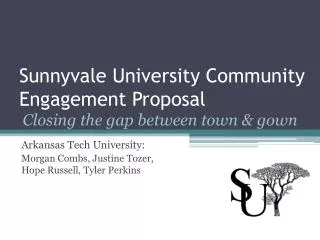 Sunnyvale University Community Engagement Proposal