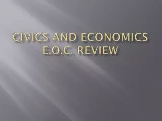 Civics and economics e.o.c . review