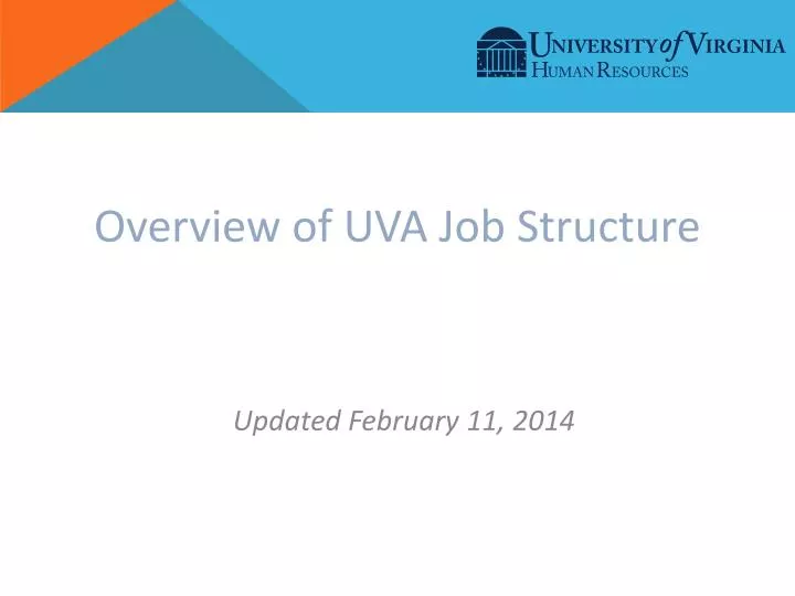 overview of uva job structure