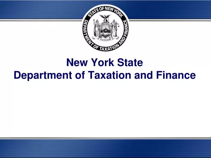 new york state department of taxation and finance
